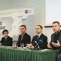 Baltic Highway pristatymo spaudos konferencija. I&scaron; kairės į de&scaron;inę: Paulius Jakutavičius,Juozas Rumbutis,  Petras Masiulis, Paulius Mačiulevičius