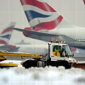 Heathrow oro uostas žiemą