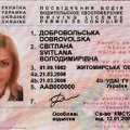 Asociatyvinė iliustracija: Ukrainos vairuotojo pažymėjimo pavyzdys
