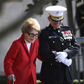 Buvusi pirmoji JAV valstybės ponia Nancy Reagan