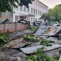 Uragano padariniai Mozyriaus mieste