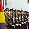 Vokietijos gynybos ministrės pasitikimo ceremonija