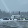 Vilniaus oro uoste nuo tako nuslydo lėktuvas i&scaron; Var&scaron;uvos