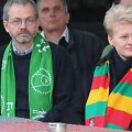 Prezidentė Dalia Grybauskaitė ir jos atstovas spaudai Linas Balsys