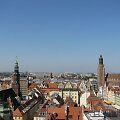 Vroclavo vaizdas nuo Marijos Magdalenos katedros apžvalgos tiltelio