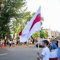 Žmonės prie Baltarusijos ambasados Vilniuje