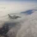GetJet lėktuvą lydėję naikintuvai