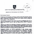 Algirdo Brazausko lai&scaron;kas NATO generaliniam sekretoriui