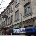 Avarinis 1-ojo sostinės komisariato pastatas Kalvarijų gatvėje.