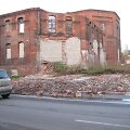 Nugriuvusi Klaipėdos Dujų fabriko siena