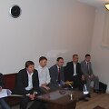 Kaltinamųjų &scaron;e&scaron;etas teisiamųjų suole (i&scaron; kairės): R.Pogorelovas, A.Grigalauskas, R.Macas, P.Čiapas, M.Romanovskis, A.Urbonas.