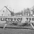 Tokį užra&scaron;ą Panemunėje rado atvažiavę pirmieji savanoriai i&scaron; Klaipėdos. 