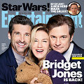 Filmo &bdquo;Bridžitos Džouns kūdikis&ldquo; aktoriai Patrickas Dempsey, Renee Zellweger ir Colinas Firthas