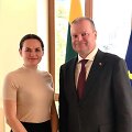  Sviatlana Cichanouskaja ir Saulius Skvernelis