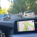 Automobilių spūstis įvažiuojant į Bir&scaron;toną