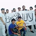Afganistaniečiai su Talibano vėliava Turkijoje