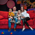 Edilija Nikartaitė su mylimuoju Modestu ir vaikais