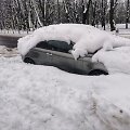 Apsnigtas automobilis. Alfa Romeo Panevėžyje