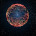 SN 1993J supernovos sprogimas M81 galaktikoje menininko akimis