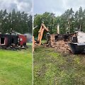Panevėžio rajone Tiltagalių kaime ketvirtadienį sudegė gyvenamasis namas