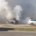 Kaune užsiliepsnojęs automobilis apgadino dar kelias ma&scaron;inas