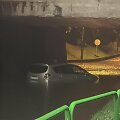Automobilis vandenyje per liūtį Lenkijoje