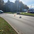 Kaune motociklas &bdquo;Honda&ldquo; kliudė kelio ženklą, motociklininkas &ndash; girtas