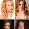 Nicole Kidman su savo antrininke Diane Deluna ir Olivia Wilde su savo antrininke Sophie Lynx