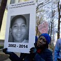 Protestuotojai su Tamiro Rice'o nuotrauka