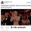 Internautai ply&scaron;ta juokais: kas nors i&scaron;mokykite Nicole Kidman ploti
