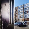 Kėdainių miesto &Scaron;ėtos gatvės 116-ajame name, pirmame auk&scaron;te, sugyventinis padegė buto duris ir tiek laiptinėje, tiek bute sklido dūmai.