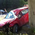 Eismo įvykyje apgadintas automobilis