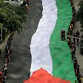 Didžiulė Palestinos vėliava