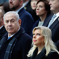 Benjaminas Netanyahu su žmona Sara