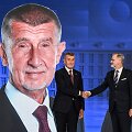 Debatai tarp A. Babi&scaron;o ir P. Fialos / MICHAL CIZEK / AFP