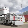 Rusi&scaron;kas sunkvežimis KAMAZ virstantis siena