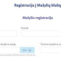 Registracija į &bdquo;Mažylių klubą&ldquo;