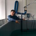 Mokslininkas i&scaron; Vokietijos B.Buck yra Klaipėdoje koordindavo krevečių auginimo sistemos įdiegimą.