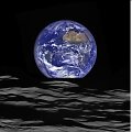 1968 m. gruodžio 24 d.: Mėnulio horizonte teka Žemė(Misijos &bdquo;Apollo 8 &ldquo; daryta nuotrauka)