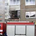 S.Neries gatvėje daugiabučio namo balkone užsidegė padangos