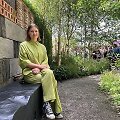 Ūla Marija Bujauskaitė savo sukurtame mi&scaron;ko maudynių sode