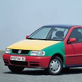 Polo Harlekin 1995 metais pasirodė kaip i&scaron;imtinai parodoms skirtas automobilis. (Volkswagen nuotrauka)