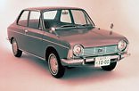 1966 m. pasirodęs „Subaru 1000“ buvo pirmasis modelis su įrengtu „Boxer“ varikliu.