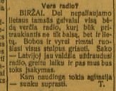 epaveldas.lt nuotr./1924 m. „Lietuvos žinių“ straipsnis