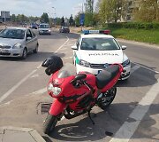 Sulaikytas motociklininkas