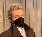 Agnė Sabulytė su kauke