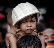 Žmonės Taklobano oro uoste