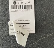 &bdquo;Stradivarius&ldquo; parduotuvėje užklijuotos naujos kainos