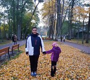 Emilijus su seserimi Estera Palangoje
