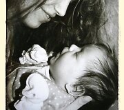 Dileta Me&scaron;kaitė su mama Jolanta (2 savaitės)
